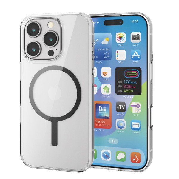 ELECOM PM-A24CMAG02BK ubN MAGKEEP [iPhone16 Pro nCubhP[X]
