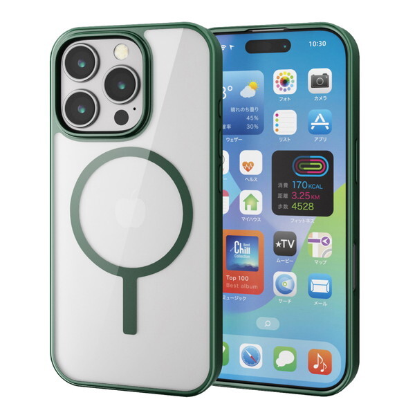 ELECOM PM-A24CMAG03GN fB[vO[ MAGKEEP [iPhone16 Pro nCubhP[X]