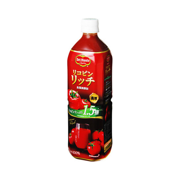 オンラインショップ】 デルモンテ リコピンリッチ トマト飲料 900g ペットボトル 12本 1ケース 送料無料