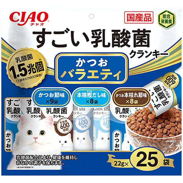 いなばペットフード CIAO すごい乳酸菌クランキー かつお