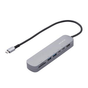 ELECOM DST-C21SV/EC USB Type-Cデータポート/固定用台座付きドッキングステーション