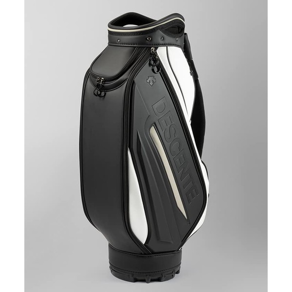 DESCENTE キャディバッグ ホワイト/ブラック デサントゴルフ キャディ