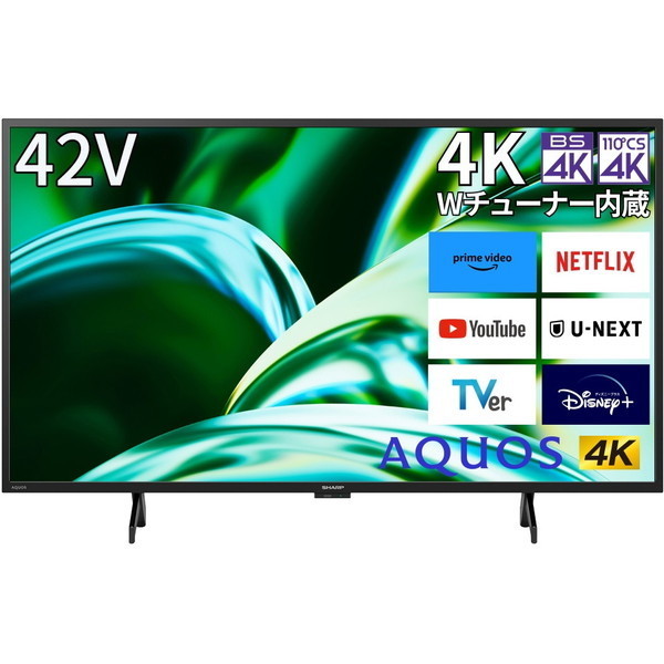 SHARP 4T-C42FL1 [42V�^ �n��EBS�E110�xCS�f�W�^�� 4K�`���[�i�[���� �t���e���r]