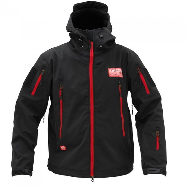 DRESS タクティカルジャケット3D ブラックxレッド M | 激安の新品・型