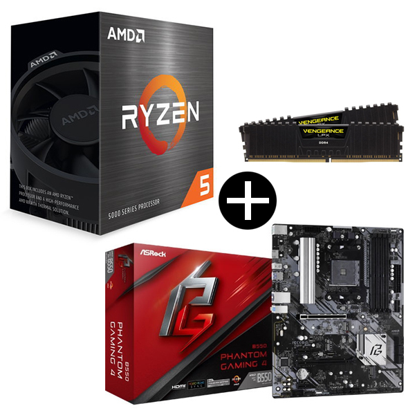 国内正規品】 AMD Ryzen 5 5500 Wraith Spire Cooler CPU + ASRock 