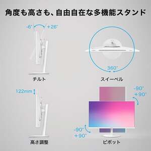 MAXZEN MGM27CH01-Q180-WH ホワイト [27型 液晶ディスプレイ] | 激安の