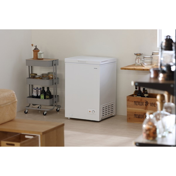 アイリスオーヤマ ICSD-10C-W 上開き式冷凍庫 100L | 激安の新品・型