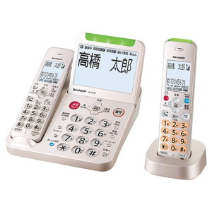 SHARP JD-ATM1C ホワイト系 [デジタルコードレス電話機 (てもたん1台