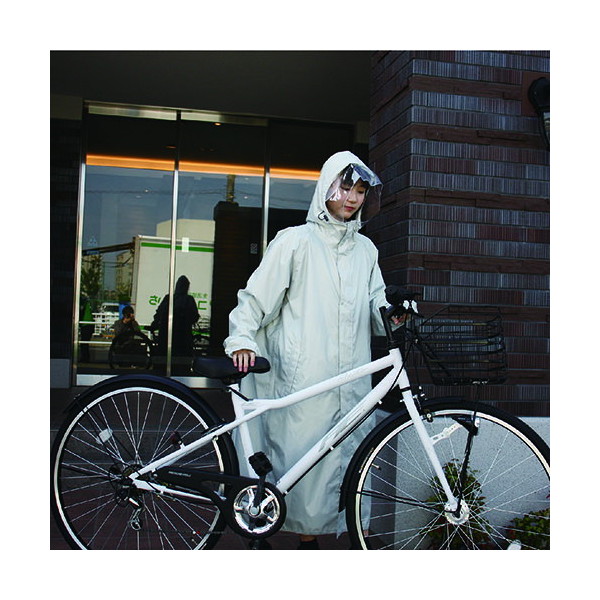 日本最大級の品揃え <br>サギサカ リュックが背負える 自転車用 サイクルレイン Lサイズ グレー 50809 上下 合羽 雨具 通勤 通学 