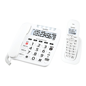 SHARP JD-V39CL ホワイト系 [デジタルコードレス電話機(子機1台)]