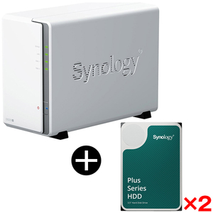 シノロジー Synology NAS DS223j HAT3300 6TB×2個 Synology DS223j 2ベイ NASキット + HAT3300-6T 3.5インチ内蔵HDD(6TB