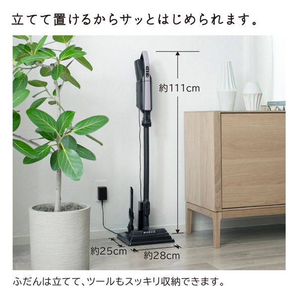 日立 PKV-BK3L V ラベンダー かるパックスティック [紙パック式