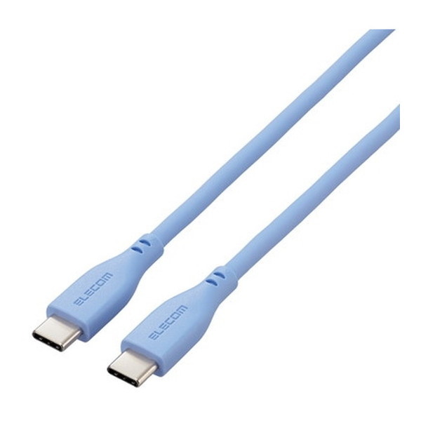 ELECOM MPA-CCSS10BU [jXu[ [^CvCP[u ((Type C to Type C) 1m PD 60WΉ fɂ 炩 VRf)]