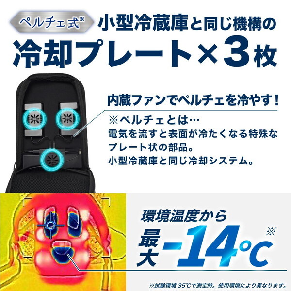 THANKO ペルチェで冷却リュッククーラークーリュック2 BACKC2HBK THANKO ペルチェで冷却リュッククーラークーリュック2 BACKC2HBK