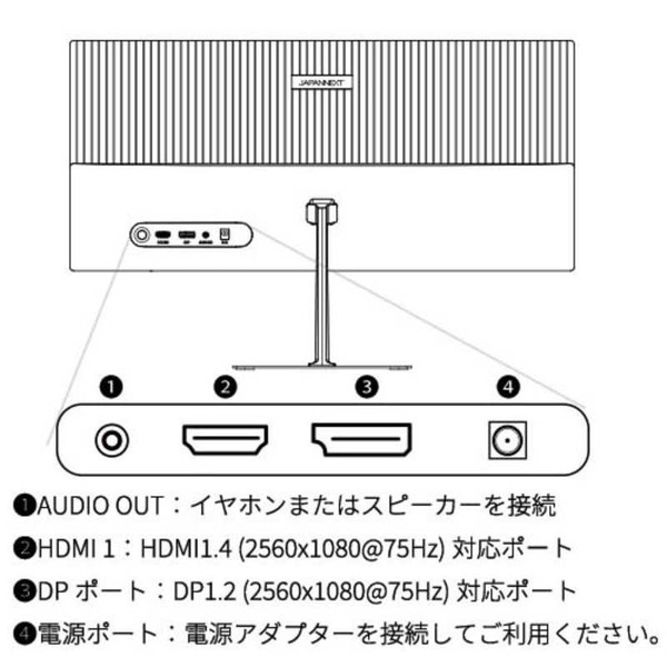 JAPANNEXT JN-V233WFHD [23.3型ワイドFHD(2560x1080)液晶モニター/HDMI