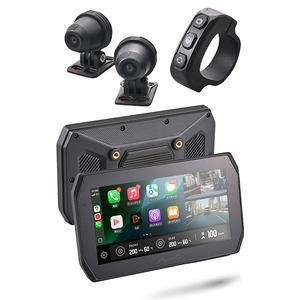 デイトナ D61612 MIO MK50 SMART MONITOR Daytona [バイク用 スマートモニター ドラレコ 前後カメラ (ディスプレイ 5.5インチ SONY製STARVIS2搭載 CarPlay Android Auto対応 防水防塵 駐車監視機能付き)]