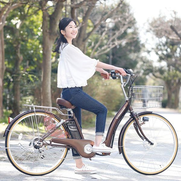 21Technology DA243 チョコブラウン [折畳電動アシスト自転車（24