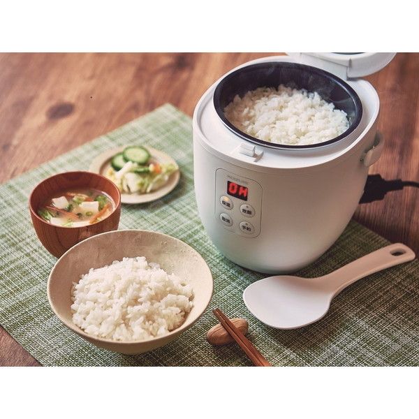 コイズミ KSC-1513/W ホワイト ライスクッカーミニ [炊飯器 (1.5合炊き