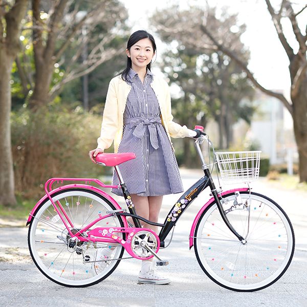 ピンク 自転車 本体　キッズ22インチ※引き取りは6500円（送料12000円） 22インチ 身長120～135cm 子供用自転車 ピリココ（ピンク