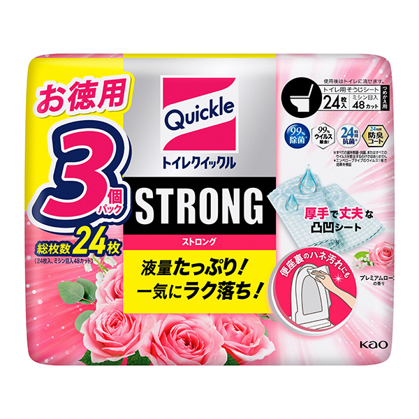 花王 トイレクイックル ストロング プレミアムローズの香り つめかえ用