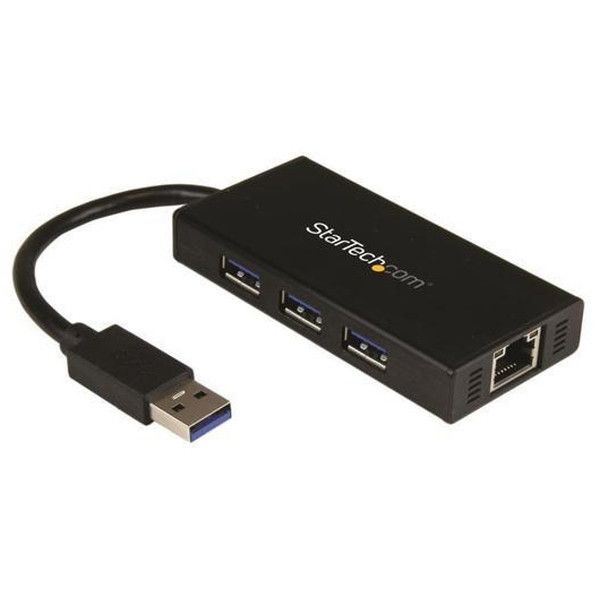 StarTech ST3300GU3B ブラック [USB 3.0ハブ付きギガビットEthernet