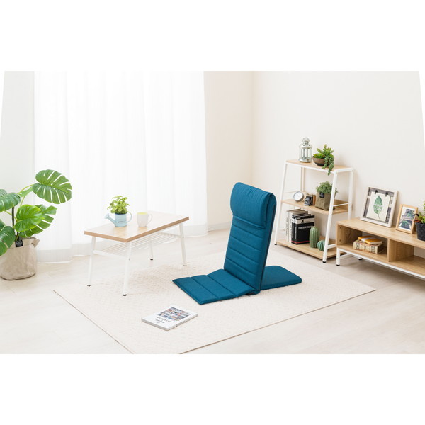 ドウシシャおしゃれ座椅子 モザイクキルト ネイビー ICML-NV ドウシシャ]おしゃれ座椅子 モザイクキルト ネイビー ICML-NV