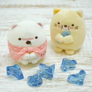 San-X S/G てのりぬいぐるみセット しろくま(ぶるぶる)&ねこ(もぐもぐ