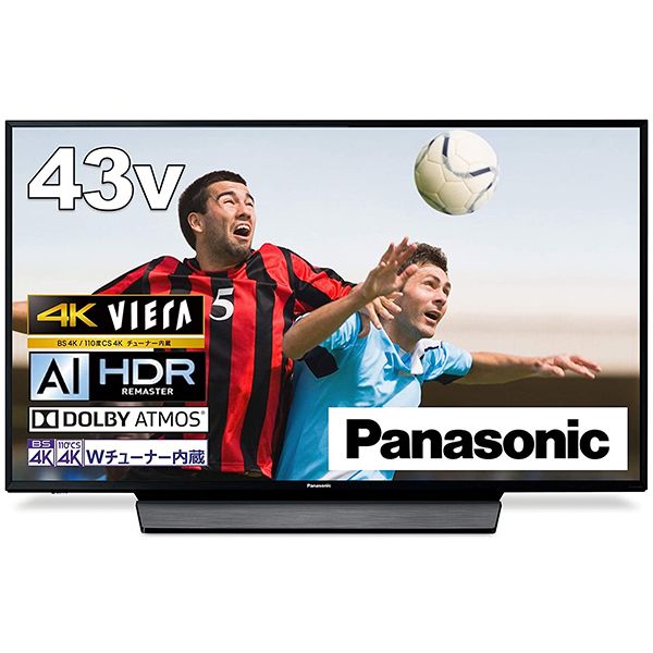 PANASONIC TH-43GX855 VIERA [43V型 地上・BS・CSデジタル 4K内蔵 液晶