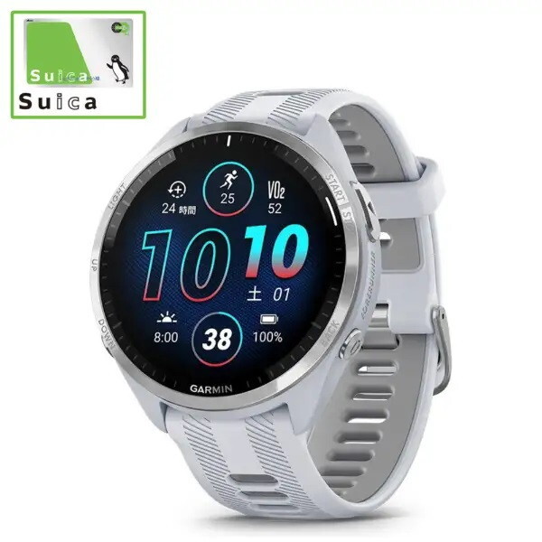GARMIN Forerunner 965 White 010-02809-61 zCg [X}[gEHb` (SuicaΉ)]