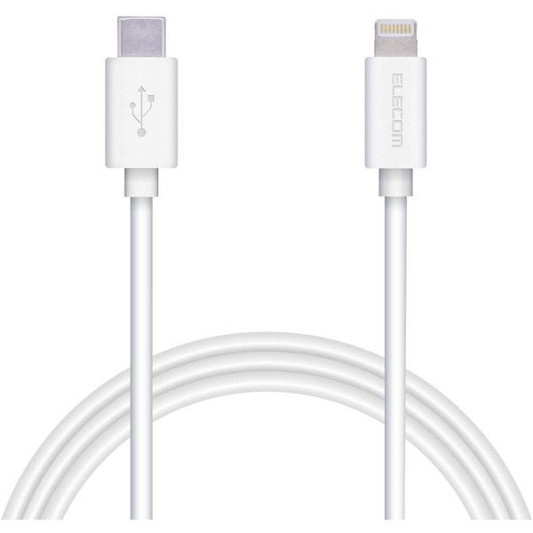 ELECOM MPA-CL15WH USB C-LightningP[u X^_[h 1.5m zCg