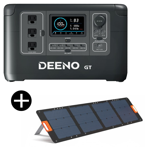 DEENO ポータブル電源 + ソーラーパネル セット X1500 SP200 | 激安の