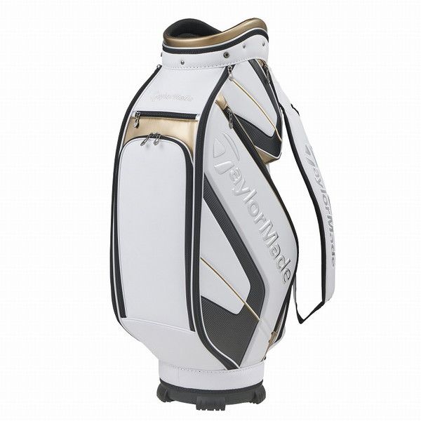 【日本正規品】 TaylorMade テーラーメイド オーステックキャディバッグ 2021年モデル TB648 N92270 9.5型  ホワイト/ゴールド/シルバー