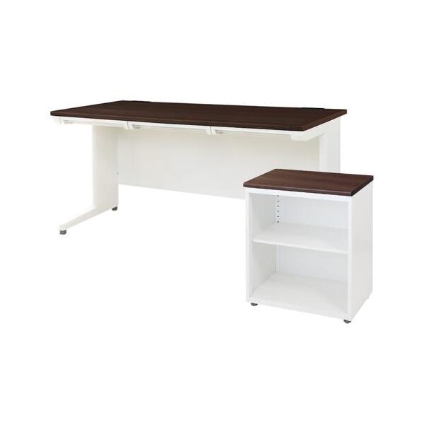 �y�@�l����z Netforce LHD-147-C-W-DBR �V�_�[�N�u���E��×�{�̃z���C�g [�f�X�N �T�C�h�L���r�l�b�g�Z�b�g ���� ��1400mm]
