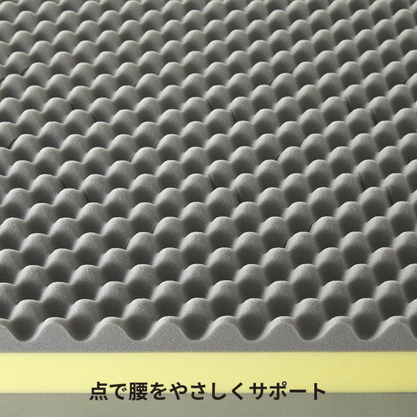 西川 睡眠ラボ ドッツプラス ヘルシーマットレス 三つ折り 腰・肩の