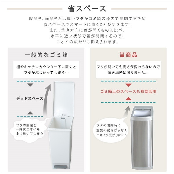 ホームテイスト　シャッター式　自動開閉ゴミ箱　ゴミ箱【新品未使用】 ホームテイスト ROCO シャッター式50L自動開閉ゴミ箱 ROCO-ロコ- TU