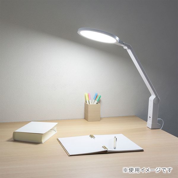 オーム電機 LTC-LS78-W [LEDデスクランプ ブルーライトカット