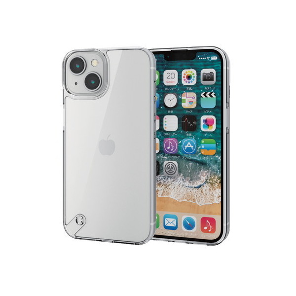 ELECOM PM-A22AHVCKCR NA [iPhone14/13 P[X Jo[ nCubh ϏՌ Ռz X ]