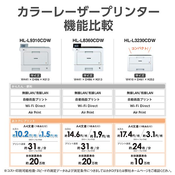 Brother HL-L3230CDW ジャスティオ [A4カラーレーザープリンター(有線