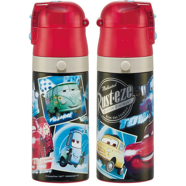 カーズ 2WAY ステンレスボトル 水筒 2WAYステンレスボトル ポーチ付き 600ml（カーズ） | 西松屋