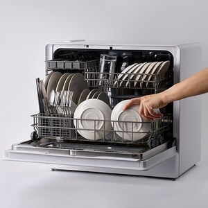 siroca SS-LA451(W/HL) ホワイト×グレー [食器洗い乾燥機 (～5人用 