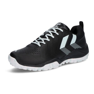 hummel ヒュンメル ハンドボール HAS6019 9067 グランドフライ5 ブラック×ライトブルー 22.5cm [ハンドボールシューズ]