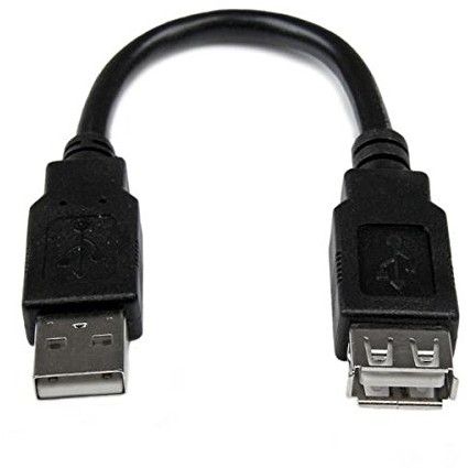 StarTech USBEXTAA6IN [USB 2.0 A-A延長アダプタケーブル 15cm オス/メス]