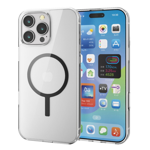 ELECOM PM-A24DMAG02BK ubN MAGKEEP [iPhone16 Pro Max nCubhP[X]