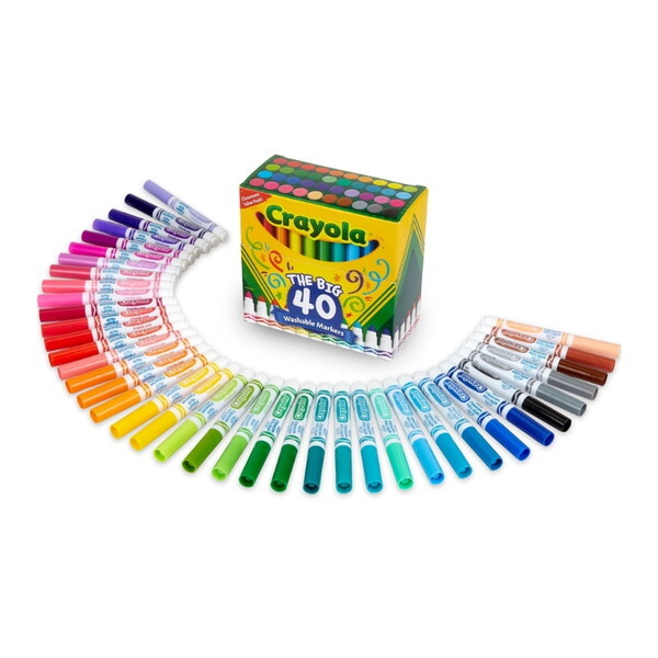 Crayola Ultra Clean Washable Markers The Big 40CT 587858