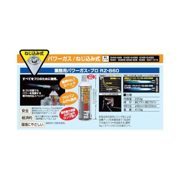 新富士バーナー Shinfuji Burner RZ-8601 業務用パワーガス・プロ3P 激安の新品・型落ち・アウトレット 家電 通販  XPRICE エクスプライス (旧 PREMOA プレモア)