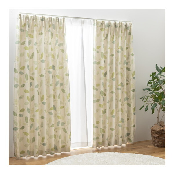 ���j�x�[�� ���n�J�[�e�� �{�^�j�b�V�� 100×200cm �O���[��
