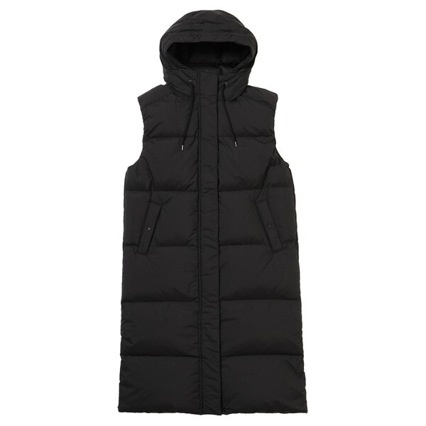 NANGA ナンガ ロングダウンベスト ウィメンズ LONG DOWN VEST PARKA W BLK WS ND2442-1N601-B N0002331