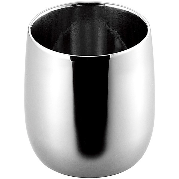 新品未使用】チタン 2重 ロック カップ シルバー 木箱 霞 かすみ TW-3