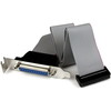 StarTech PLATE25F16LP グレー [マザーボードピンヘッダー接続パラレル(LPT)ポート増設ケーブル 40cm D-Sub25ピン - IDCリボンケーブル26ピン]