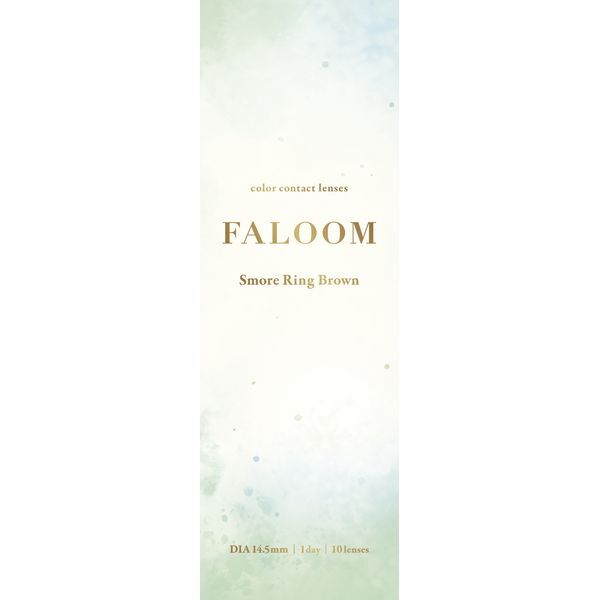 PIA FALOOM 1DAY 10枚入り スモアリングブラウン (度あり) -0.75 カラーコンタクトレンズ